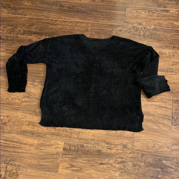 New Directions Women’s Cozy Black Long Sleeve Sweater - Picture 7 of 7